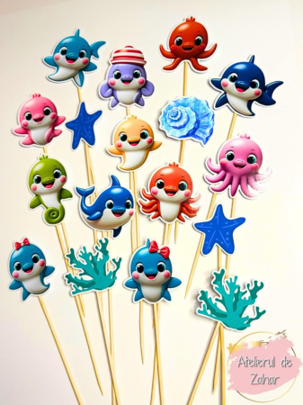 Toppere Animale - Set Toppere Animale Marine