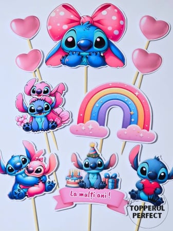 Toppere Stitch - Set toppere Stitch Curcubeu