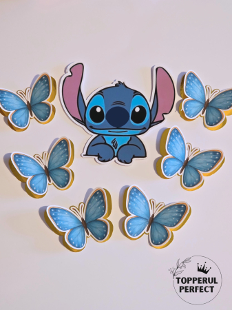 Toppere Stitch - Set Toppere Stitch + Fluturi 3d