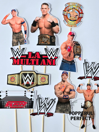 Toppere Torturi - Toppere Tort John Cena - Wrestling WWE - Decor Tort Tematic