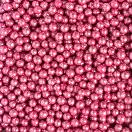 SPRINKLES - Perle de zahar - ROZ METALIZAT 5 MM 100 G - DECORA [1]