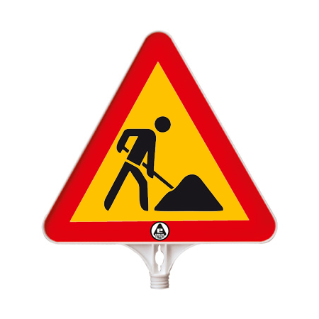 SEMNALIZARE LUCRĂRI - Indicator ''drum in lucru'', ppc, 39cm, reflec.