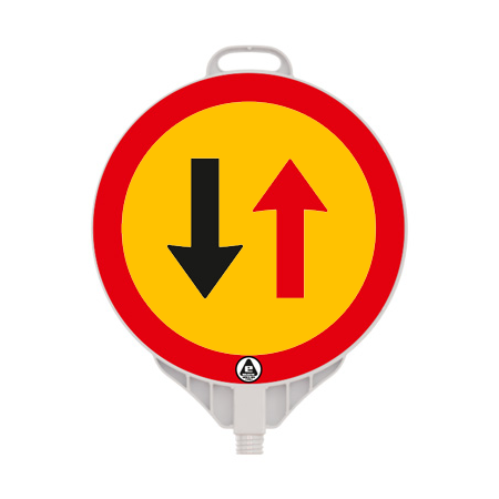 SEMNALIZARE LUCRĂRI - Indicator prioritate circulatie din sens invers, ppc, reflec