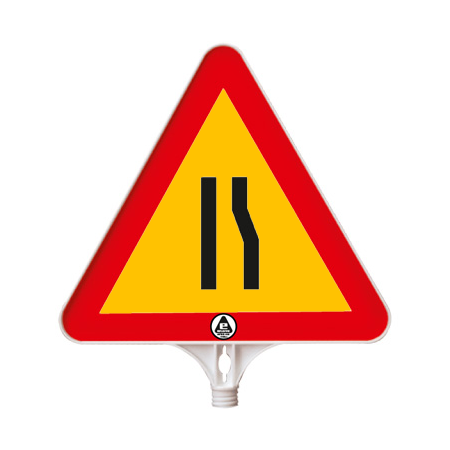 SEMNALIZARE LUCRĂRI - Indicator reflect. "drum ingustat dreapta ,ppc, 39cm
