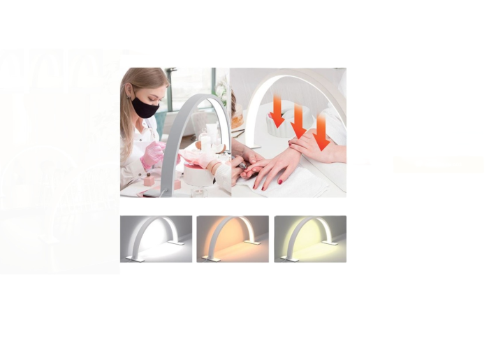 Lampa LED semiluna 55x30 cm alb [2]