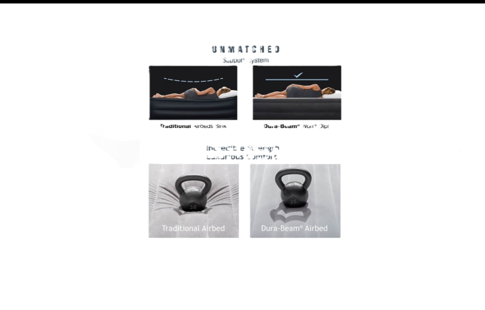 Saltea Gonflabila cu Pompa Electrica si Suport Cap 152x236 cm – Confort si Stabilitate [6]