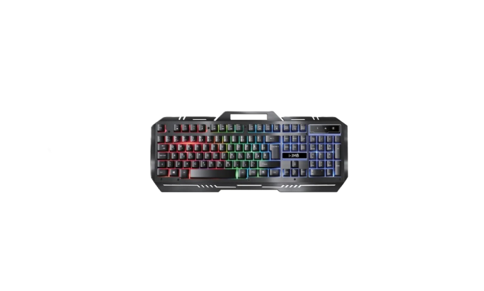 Tastatura Gaming LED RGB cu Cadru Metalic și Suport Telefon – Multicolor, Ergonomic, Plug & Play [3]