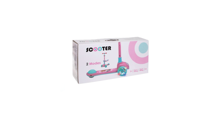 trotineta-3-roti-scaun-detasabil-roz-lumini [3]