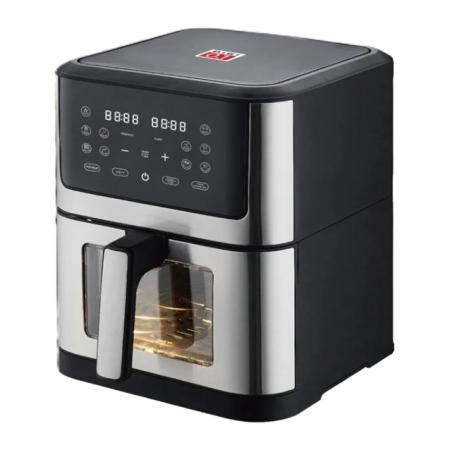 Friteuze - Air Fryer 8L 1800W Friteuza Fara Ulei cu 10 Programe si LED – Negru