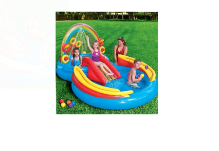 PISCINE SI ACCESORII - piscina-copii-intex-cu-fantana-arteziana-tobogan