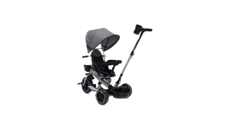 Triciclete - Tricicleta-3in1-YUPY-gri-cu-scaun-rotativ