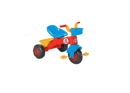 Triciclete - Tricicleta-cu-cos-pentru-copii-cadru-metalic-roti-mari