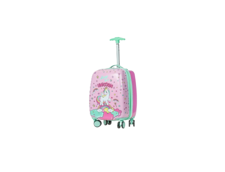 Trolere - valiza-unicorn-roz-copii-22l