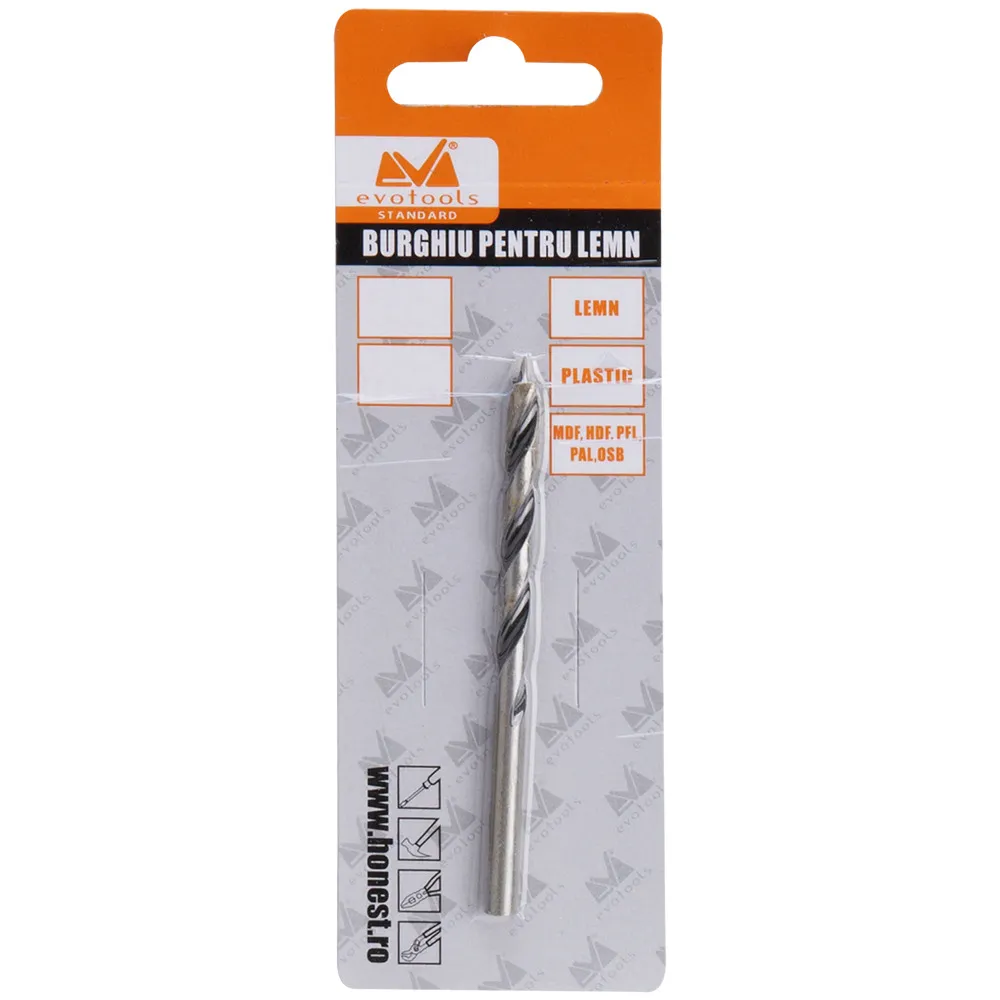 Burghiu pentru lemn spiralat,diametru 6mm, lungime 92mm [2]