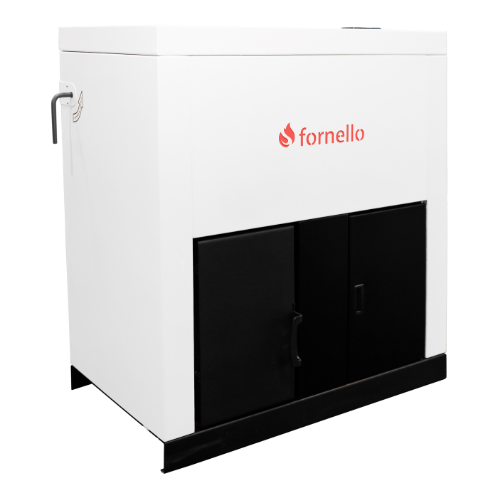Centrala pe peleti Fornello Eco Energy 40 kW, echipata cu automatizare, afisaj digital, arzator fonta, curatare mecania a drumurilor de fum, buncar peleti integrat 100 kg [2]