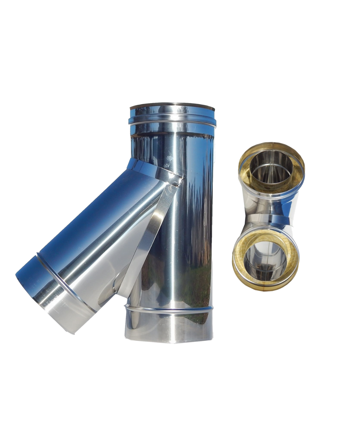 Coș de fum profesional diametru interior 200mm, inaltime totala 6ml – Kaminhorn Primo – Pornire consolă [5]