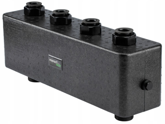 DISTRIBUITOR GRUPURI DE POMPARE CU BUTELIE DE EGALIZARE INCORPORATA DN25 IZOLAT 2 CIRCUITE [3]