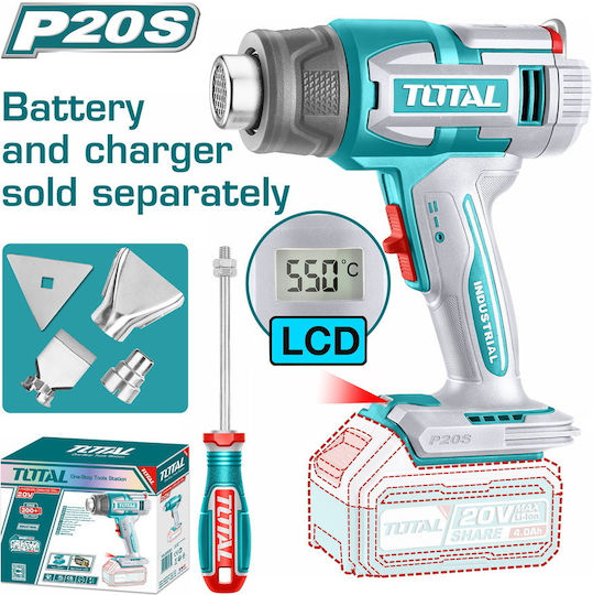 Feon cu aer cald TOTAL 20V, 300–550°C (NU INCLUDE ACUMULATOR) [2]