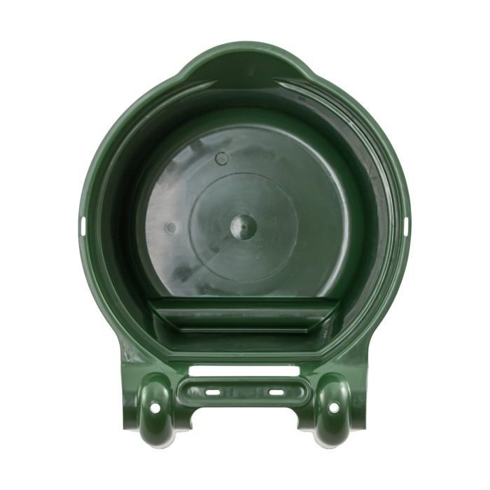 Găleată de hrănire, cu suport pentru suspendare, formă cilindrică, verde închis, 8 litri [6]