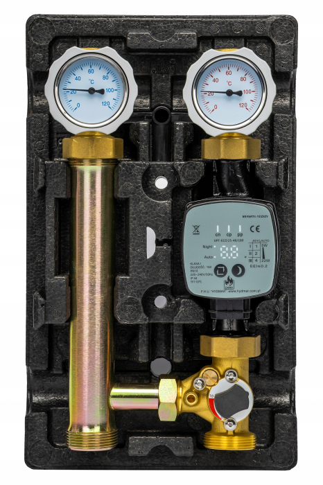 GRUP DE POMPARE DN25 CU VANA CU 3 CĂI PENTRU SERVOMOTOR CU POMPA PHA 25/6 - fara motor [4]