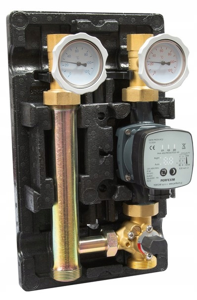 GRUP DE POMPARE DN25 CU VANA CU 3 CĂI PENTRU SERVOMOTOR CU POMPA PHA 25/6 - fara motor [2]