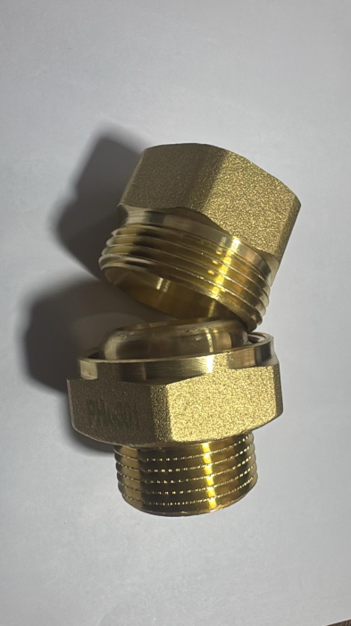 Olandez alama intarita 1" interior-exterior fara garnitura sau oring - etansare conica alama pe alama [2]