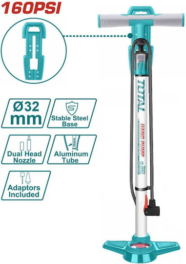 Pompa manuala suport picior cu manometru [3]