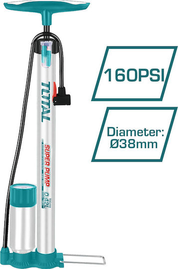 Pompa manuala suport picior cu manometru [2]