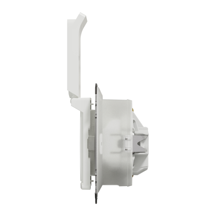 Priza simpla 2P+E cu obturatoare si capac, IP44, alb SDD211023 Sedna Design [4]