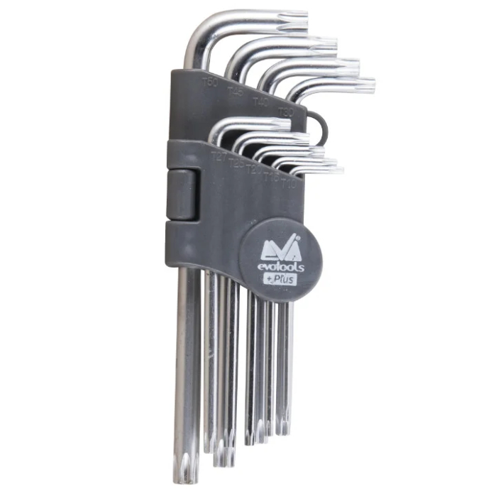 Set chei Imbus CR-V Cap  Torx cu Gaura ETP 9 Pcs - Marime T10-T50 mm -Evotools [2]