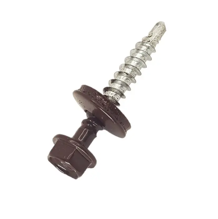 Surub Autoforant Cap Hexagonal 4.8x35mm RAL 8017 MARO 250buc/cutie [2]