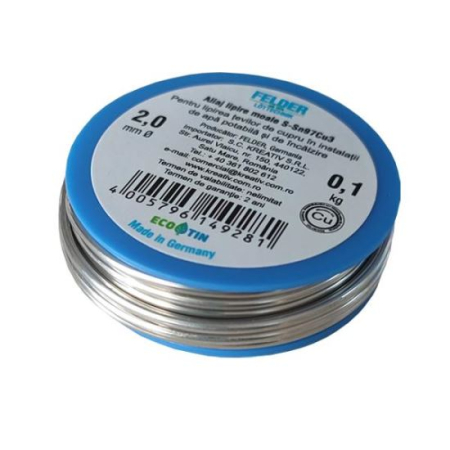 Vase de Expansiune - Aliaj pt Lipire Moale Sn97Cu3 Felder 2mm 100g
