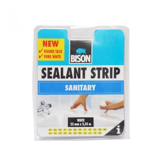 Silicon, Spuma si Accesorii - Banda pentru etansare, Bison Sanitary, silicon, 22 mm x 3.35 m