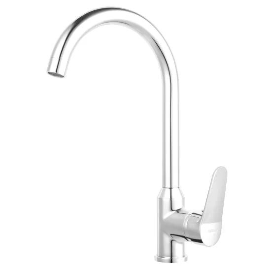 Sanitare - Baterie bucatarie FERRO BIS4, Alama, pipa pivotanta, Crom