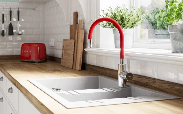 Baterie stativa bucatarie cu pipa flexibila [1]