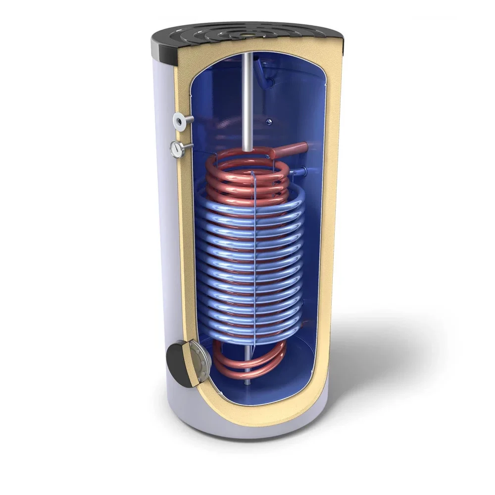 Boilere - Boiler indirect cu 2 serpentine în paralel 200L Tesy