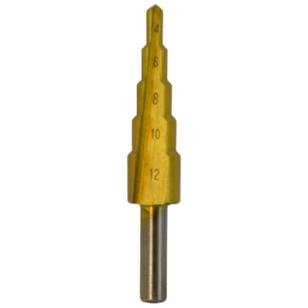 Accesorii Scule Electrice - Burghiu in trepte, diametru 4-12 mm, trepte 5