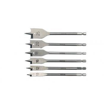 Scule si Unelte - Burghiu lemn, plat, set 6