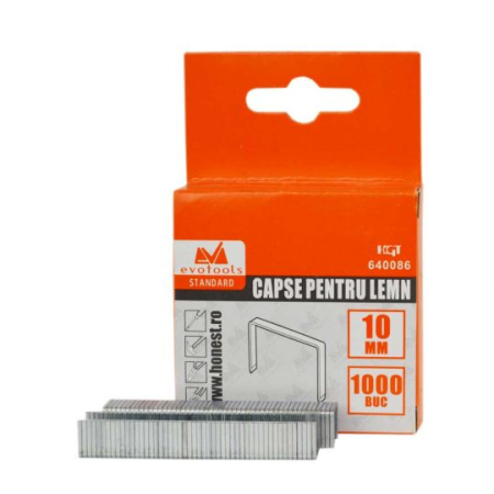Feronerie si Accesorii - Capse pentru lemn 10 x 1.2 mm, 1000 buc-Evotools