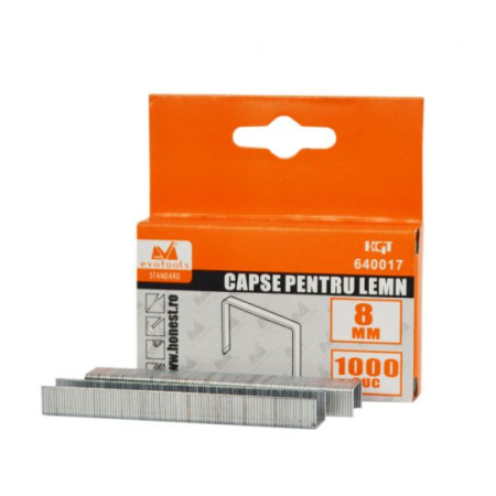 Feronerie si Accesorii - Capse pentru lemn 8x0.75 mm, 1000 buc-Evotools
