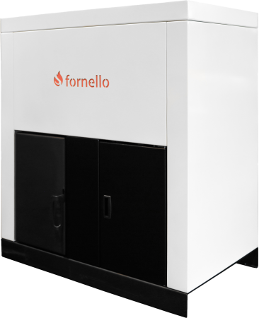 Centrale pe Peleti - Centrala pe peleti Fornello Eco Energy 40 kW, echipata cu automatizare, afisaj digital, arzator fonta, curatare mecania a drumurilor de fum, buncar peleti integrat 100 kg