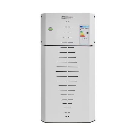 Centrala pe peleti Fornello INCANTO COMPACT 35 kW, pompa electronica, vas expansiune, arzator inox, grup de siguranta, sistem de curatare MECANICA a creuzetului si drumurilor de fum, culoare alb [1]