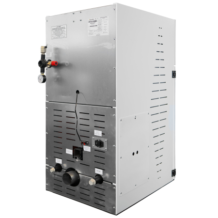 Centrala pe peleti Fornello INCANTO COMPACT 35 kW, pompa electronica, vas expansiune, arzator inox, grup de siguranta, sistem de curatare MECANICA a creuzetului si drumurilor de fum, culoare alb [6]