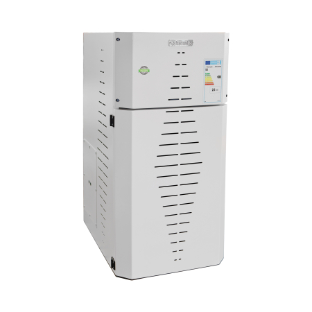 Centrala pe peleti Fornello INCANTO COMPACT 35 kW, pompa electronica, vas expansiune, arzator inox, grup de siguranta, sistem de curatare MECANICA a creuzetului si drumurilor de fum, culoare alb [2]