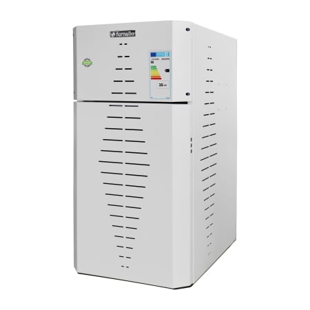 Centrale pe Peleti - Centrala pe peleti Fornello INCANTO COMPACT 35 kW, pompa electronica, vas expansiune, arzator inox, grup de siguranta, sistem de curatare MECANICA a creuzetului si drumurilor de fum, culoare alb
