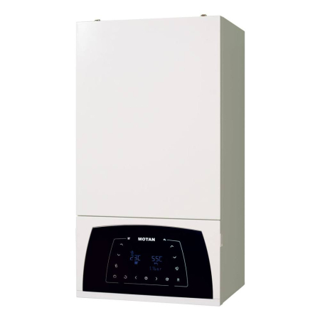 Centrale pe Gaz - Centrala termica pe gaz in condensare Motan Condens Plus 100 25 - 25 kW, kit evacuare, extragarantie 2 ani + 5 ani garantie, filtru antimagnetita