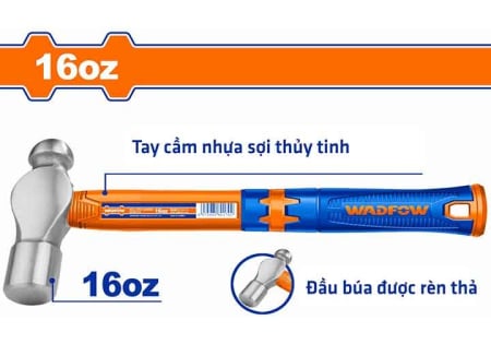 Scule de Mana - Ciocan pentru tabla Wadfow, otel carbon, maner fibra de sticla, 450g