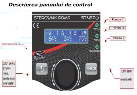 Controler pompe Tech EU-427i – 3 pompe cu delta T [2]