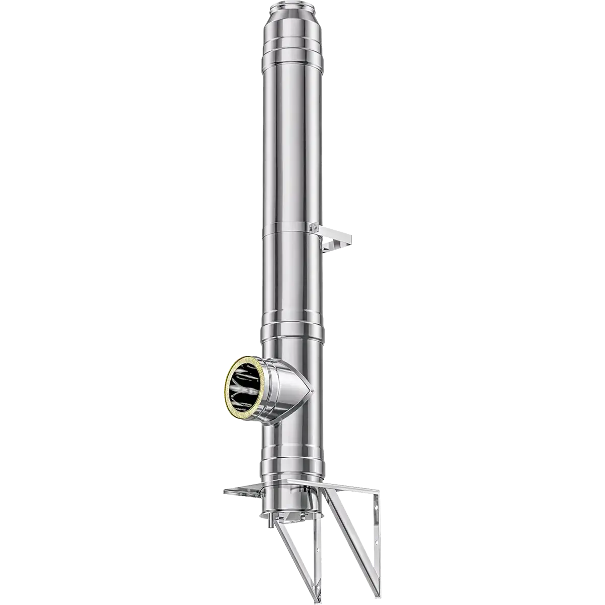 Termice - Coș de fum profesional diametru interior 200mm, inaltime totala 6ml – Kaminhorn Primo – Pornire consolă