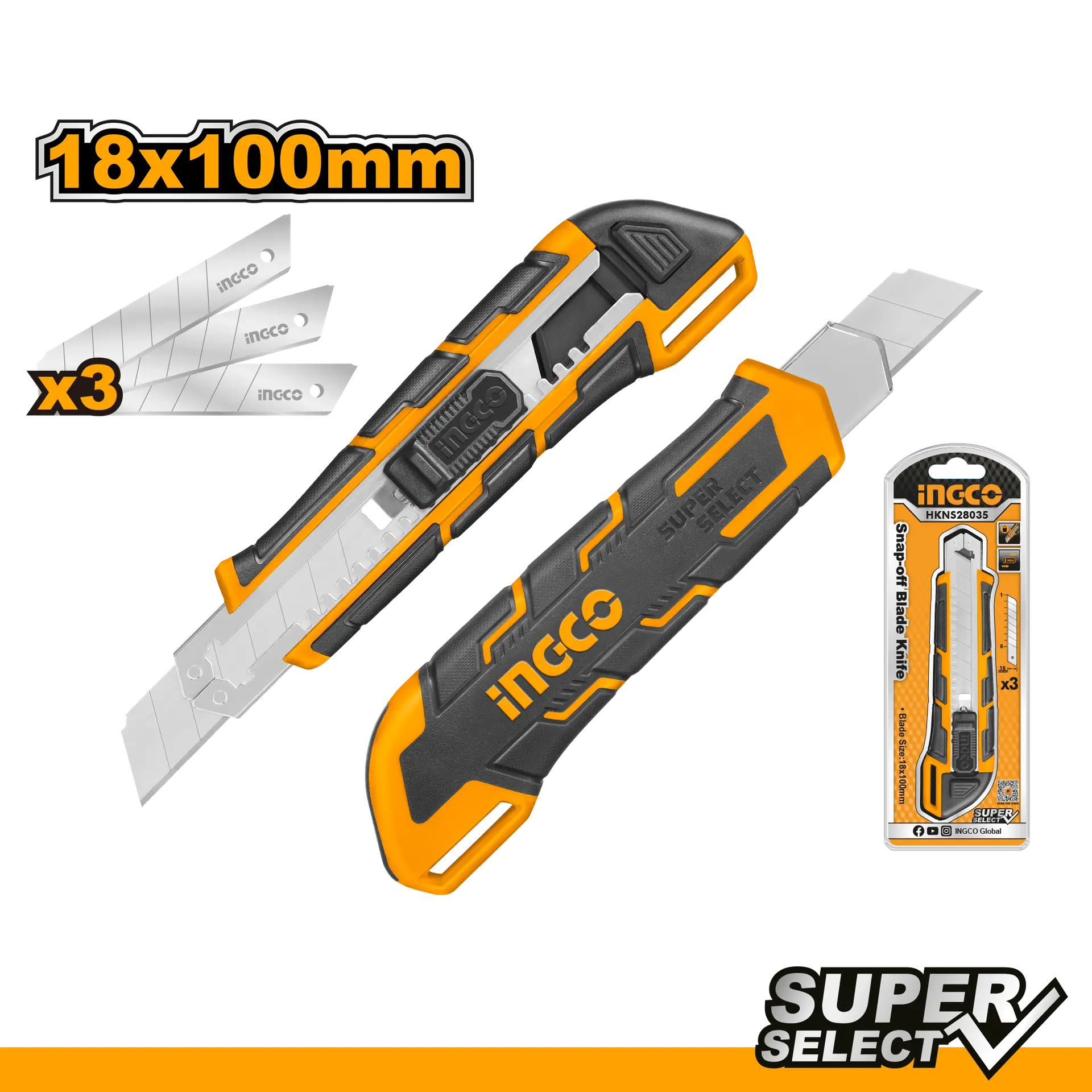 Scule si Unelte - Cutter de Plastic cu 3 Lame Super Select